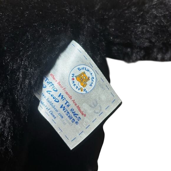 Build-A-Bear Vintage Realistic Black Lab Set – Mama Dog with Puppy & Red Collar - Picture 5 of 8